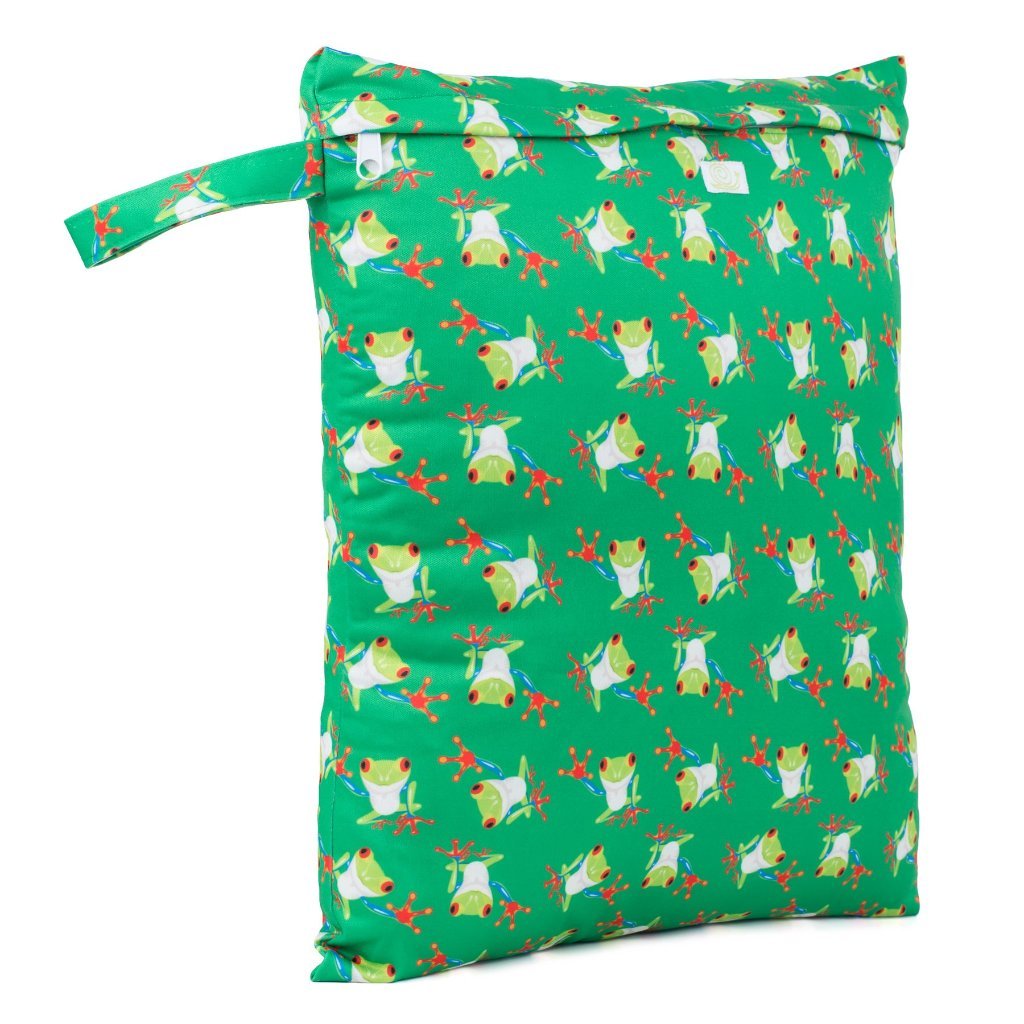 Frogs Reusable Nappy Storage Bag (Medium)