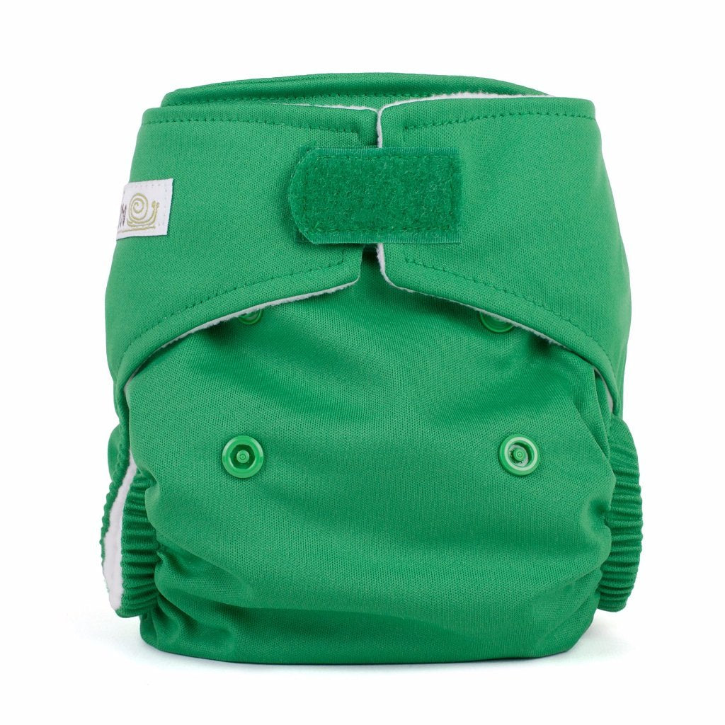 Forest green reusable newborn nappy