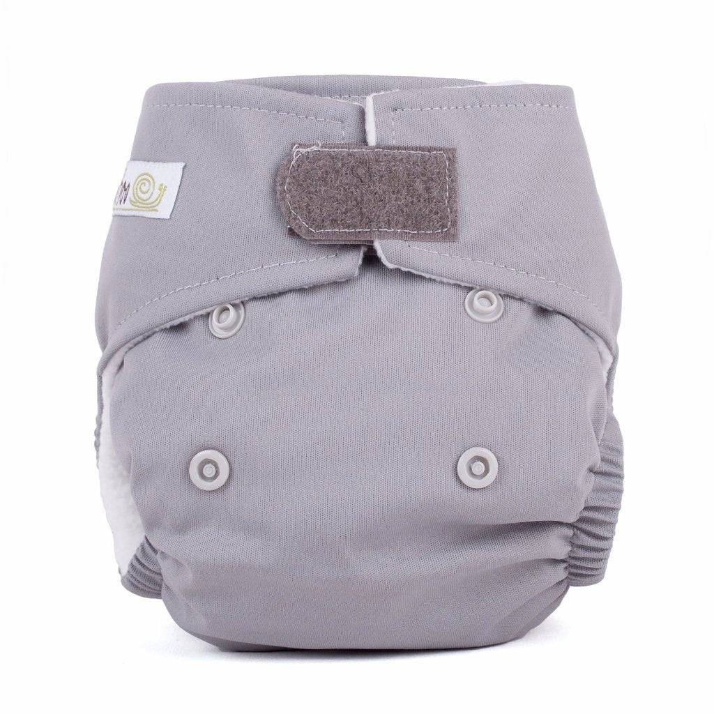 Grey reusable newborn nappy