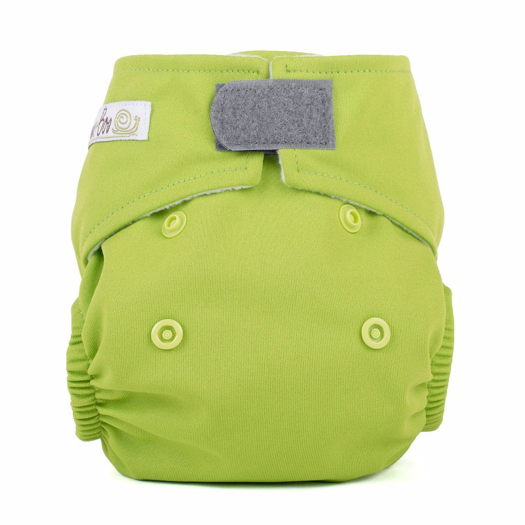 Lime green reusable newborn nappy