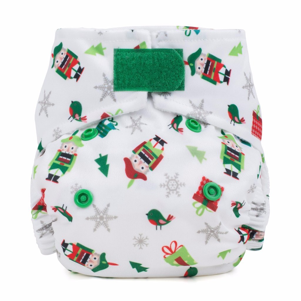 Baba+Boo Christmas Nutcracker Newborn Reusable Nappy