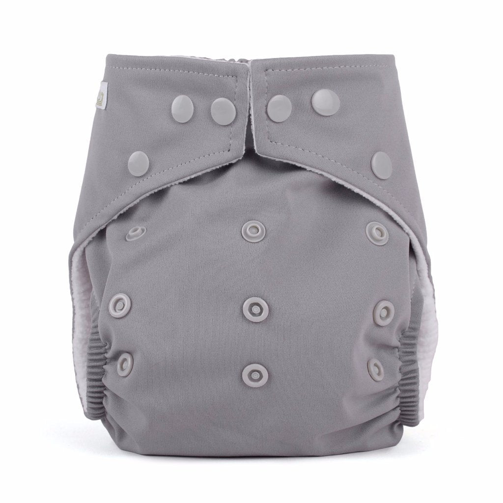 Baba+Boo Grey One Size Reusable Nappy
