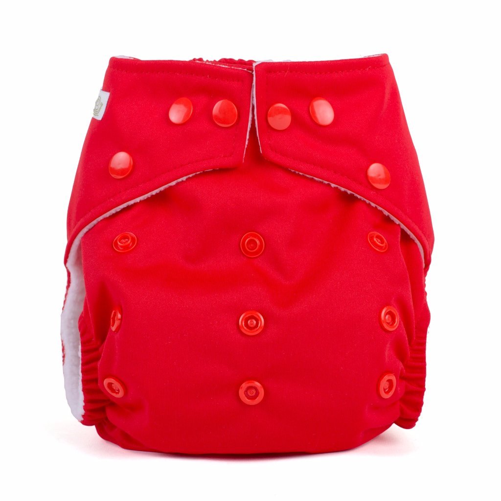 Baba+Boo Red One Size Reusable Nappy