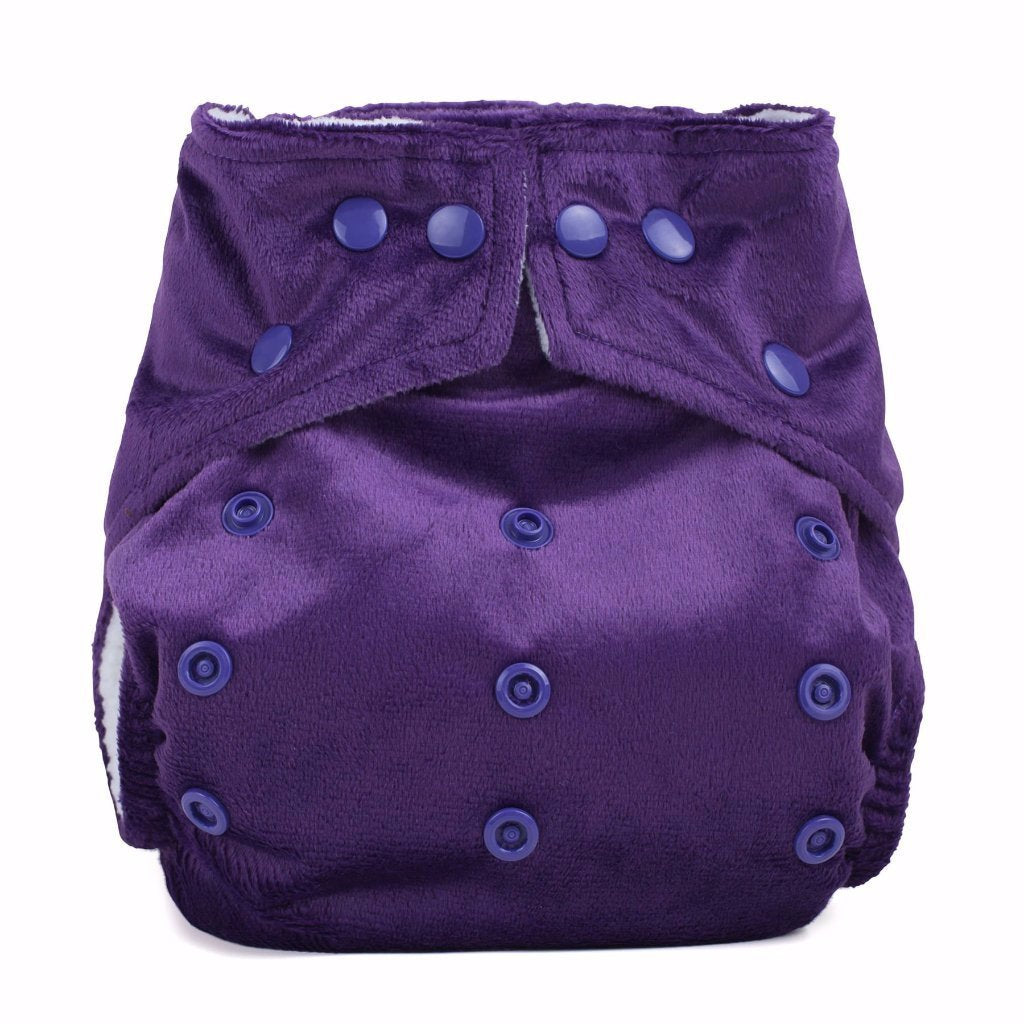 Baba+Boo Purple Minky One Size Reusable Nappy