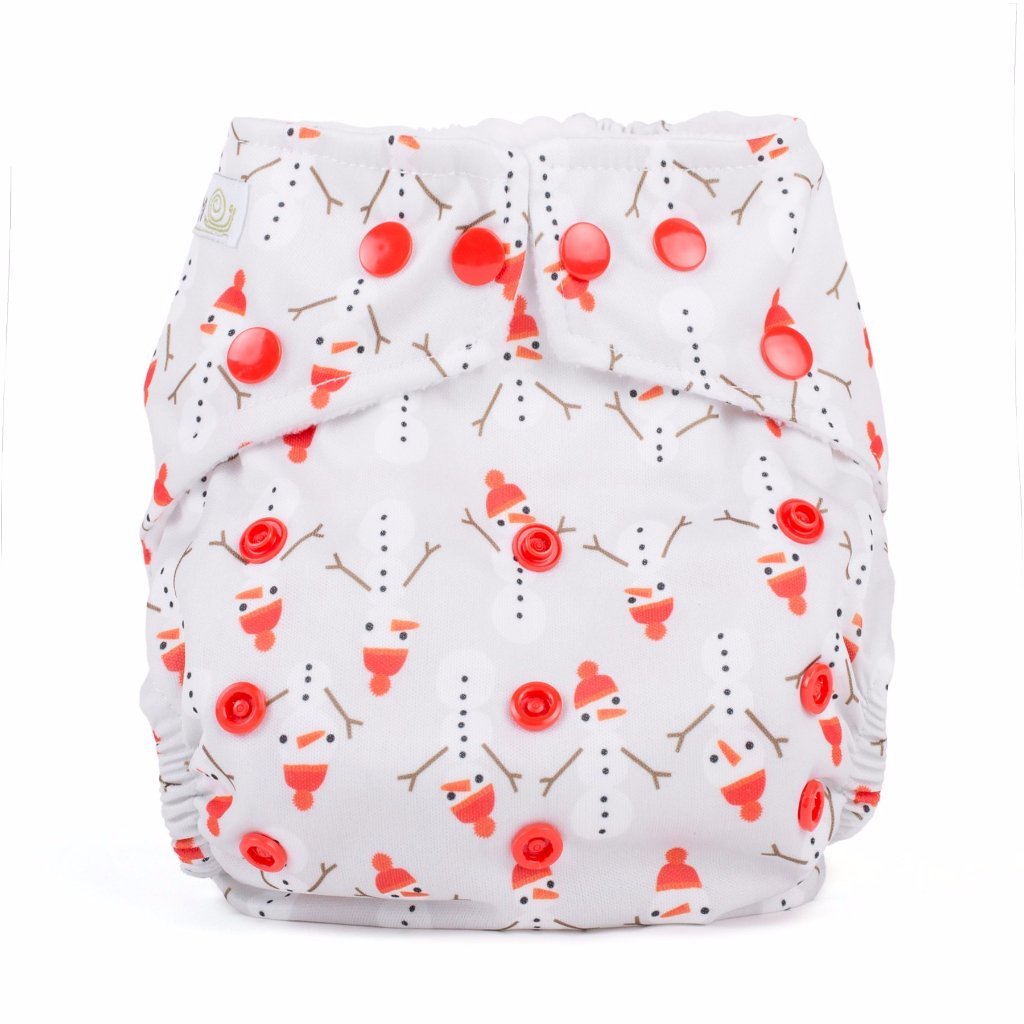 Baba+Boo Snowman Reusable Nappy - One Size