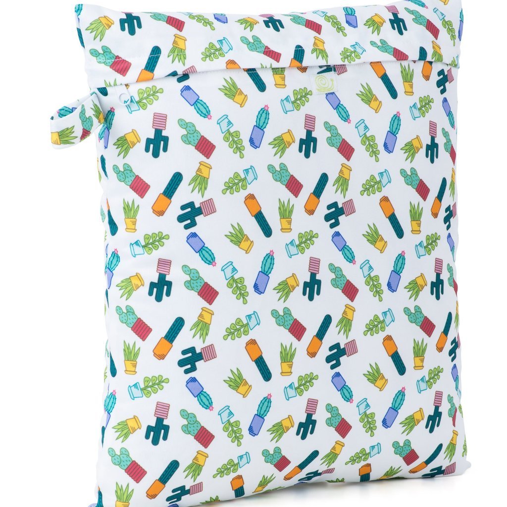 Baba+Boo Succulents Medium Reusable Nappy Storage Bag 