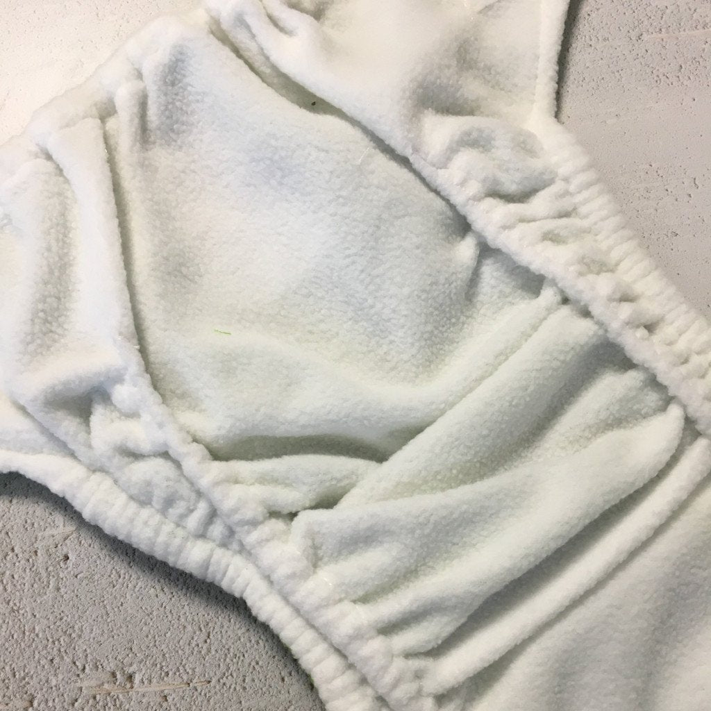 Double gusset of a Baba+Boo reusable nappy