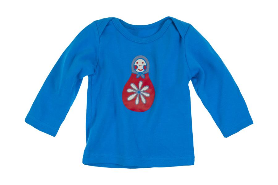 Matryoshka Doll Organic T-Shirt in blue